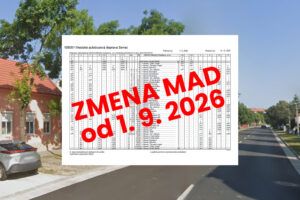 Zmena cestovného poriadku MAD v Senci