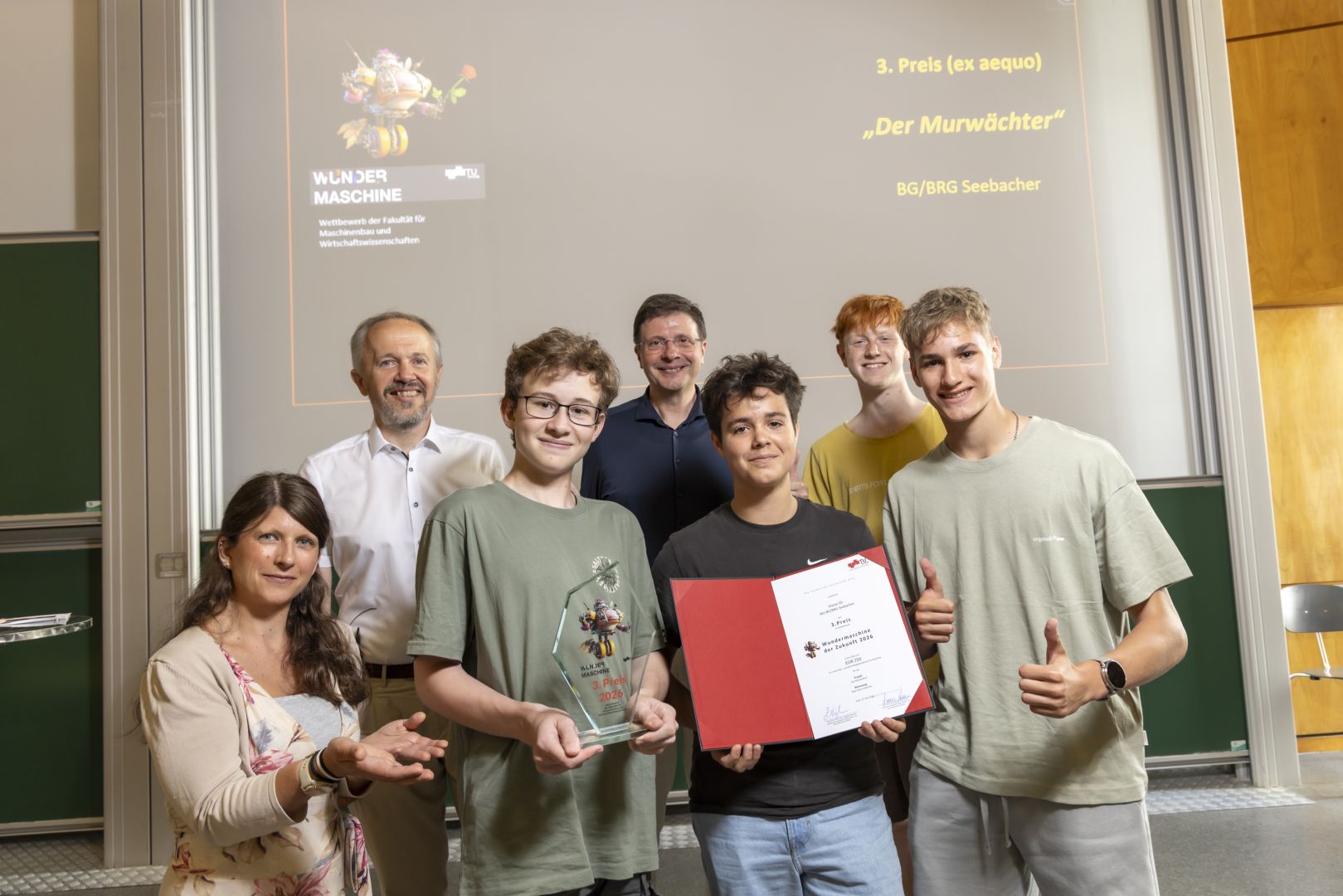 Ideenwettbewerb „Wundermaschine der Zukunft“: TU Graz prämiert erfolgreiche Schulteams