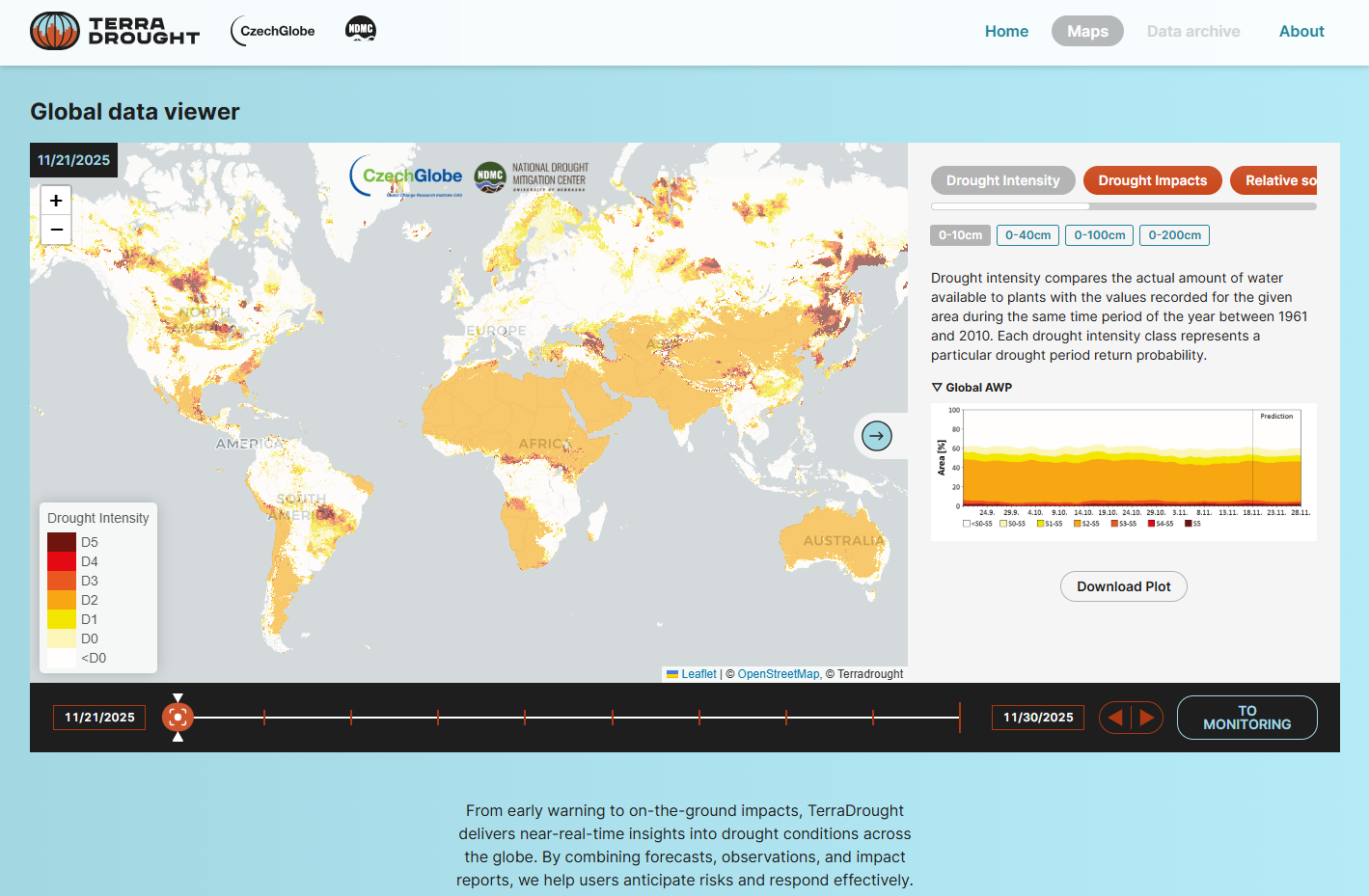 Vědci z CzechGlobe vyvinuli první globální monitoring dopadů sucha