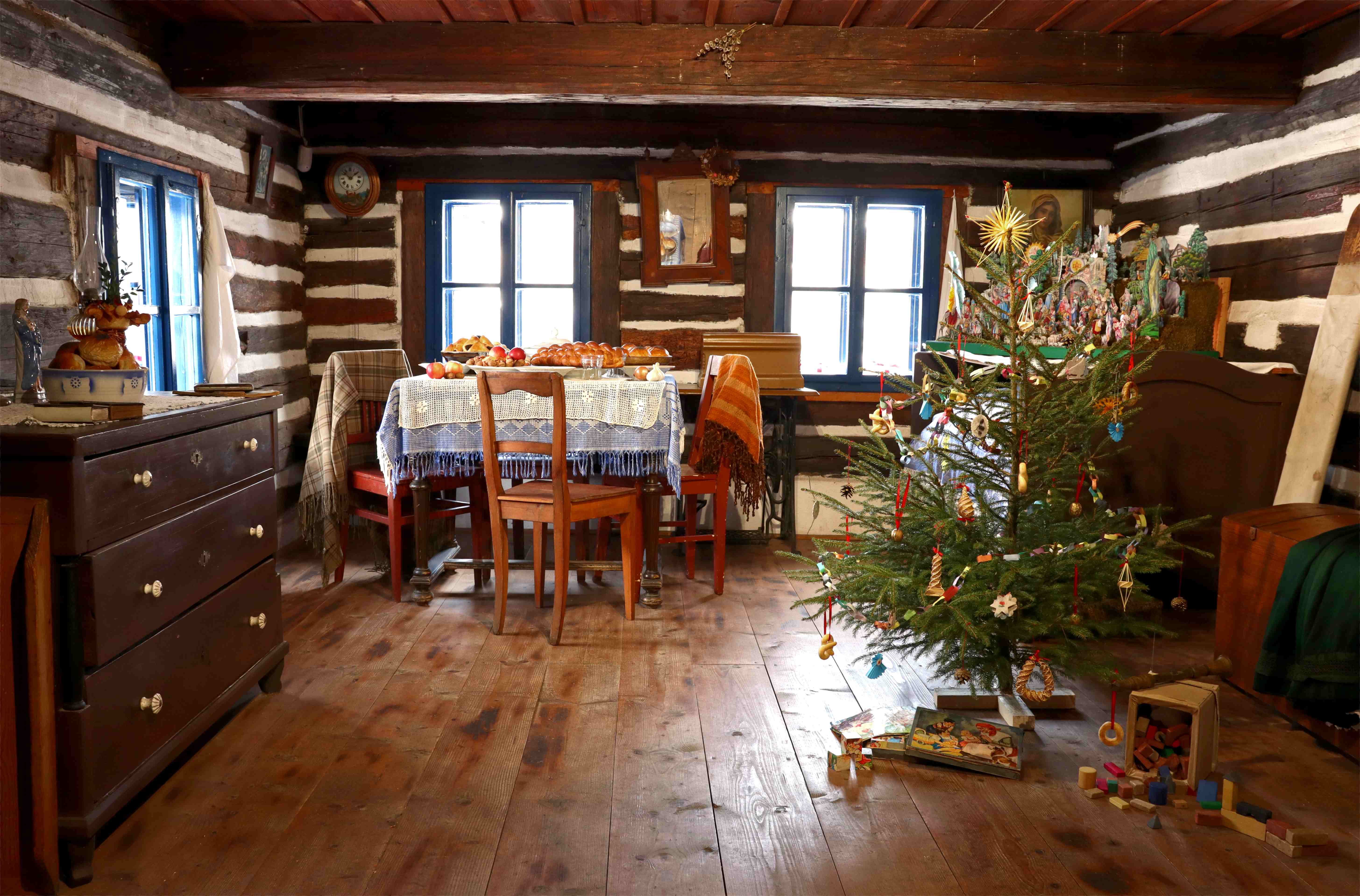 Vánoční atmosféra v areálech Muzea v přírodě Vysočina