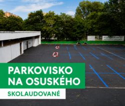 Nové parkovisko na Osuského je skolaudované