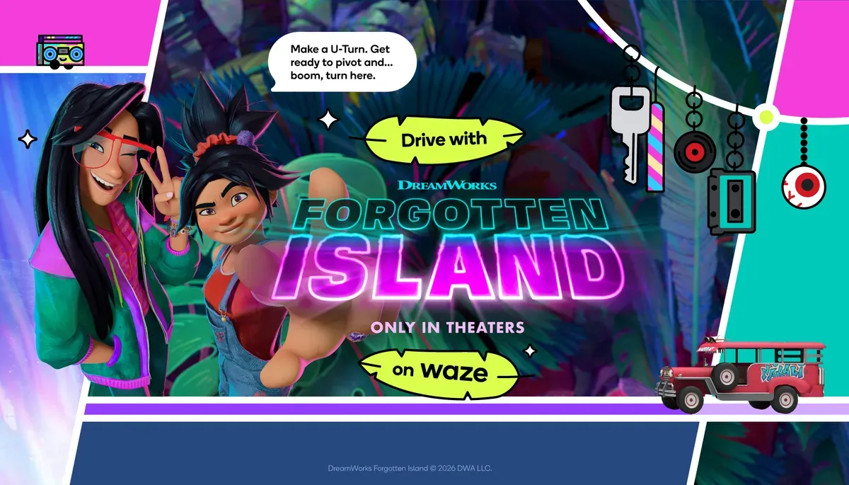 Drive with “Forgotten Island” on Waze.