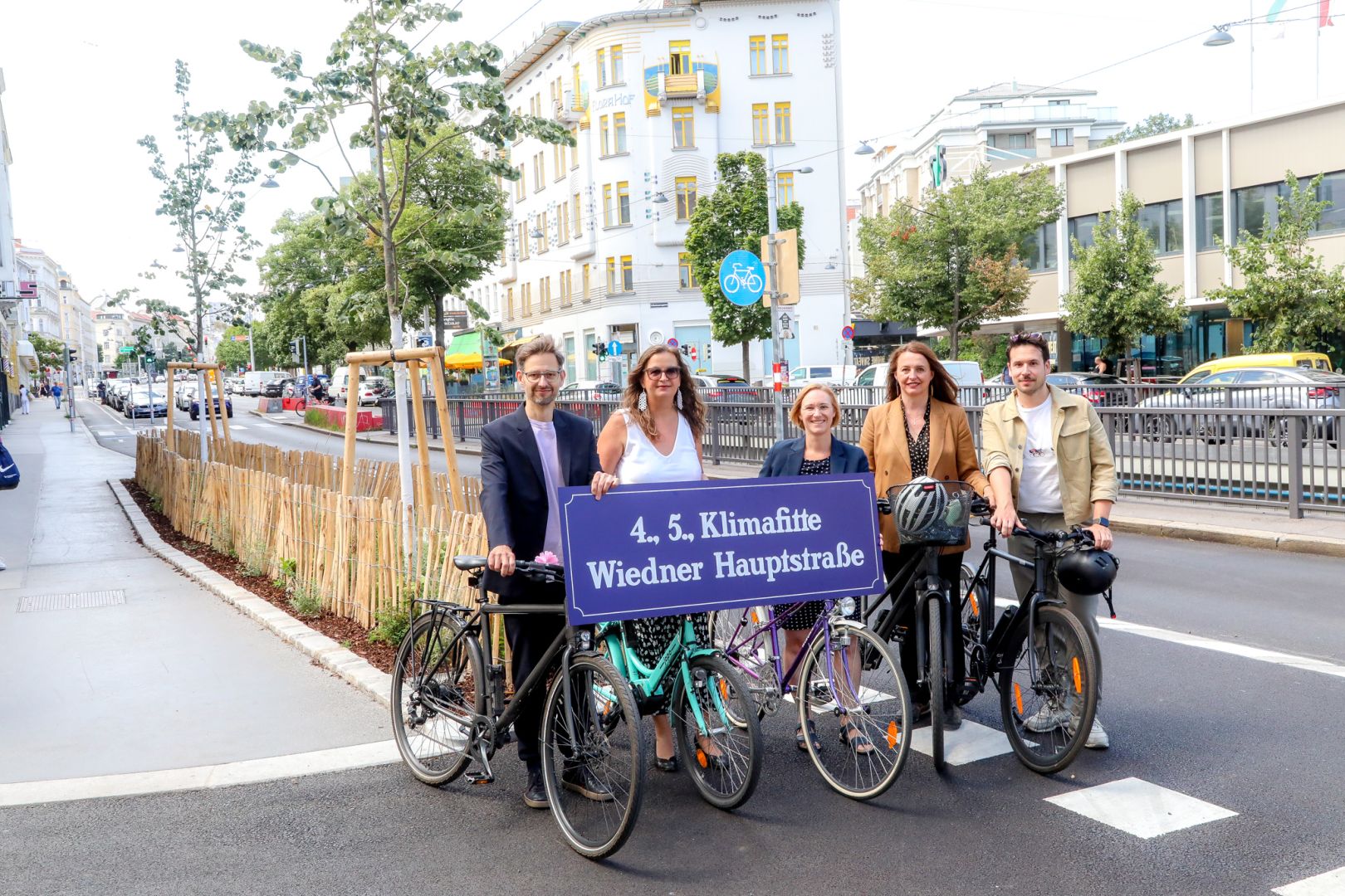 Lückenschluss auf Wiedner Hauptstraße bringt durchgängige 2 km lange Radverbindung von Karlsplatz bis Matzleinsdorfer Platz