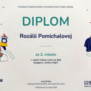 Rozália Pomichalová a Kostyantyn Kalmus uspeli v súťaži „Vráťme knihy do škôl“
