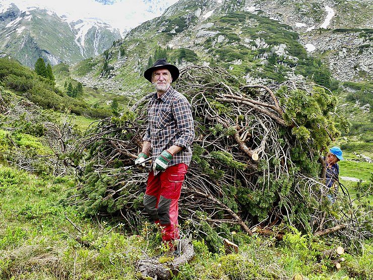 Naturschutzplan auf der Alm