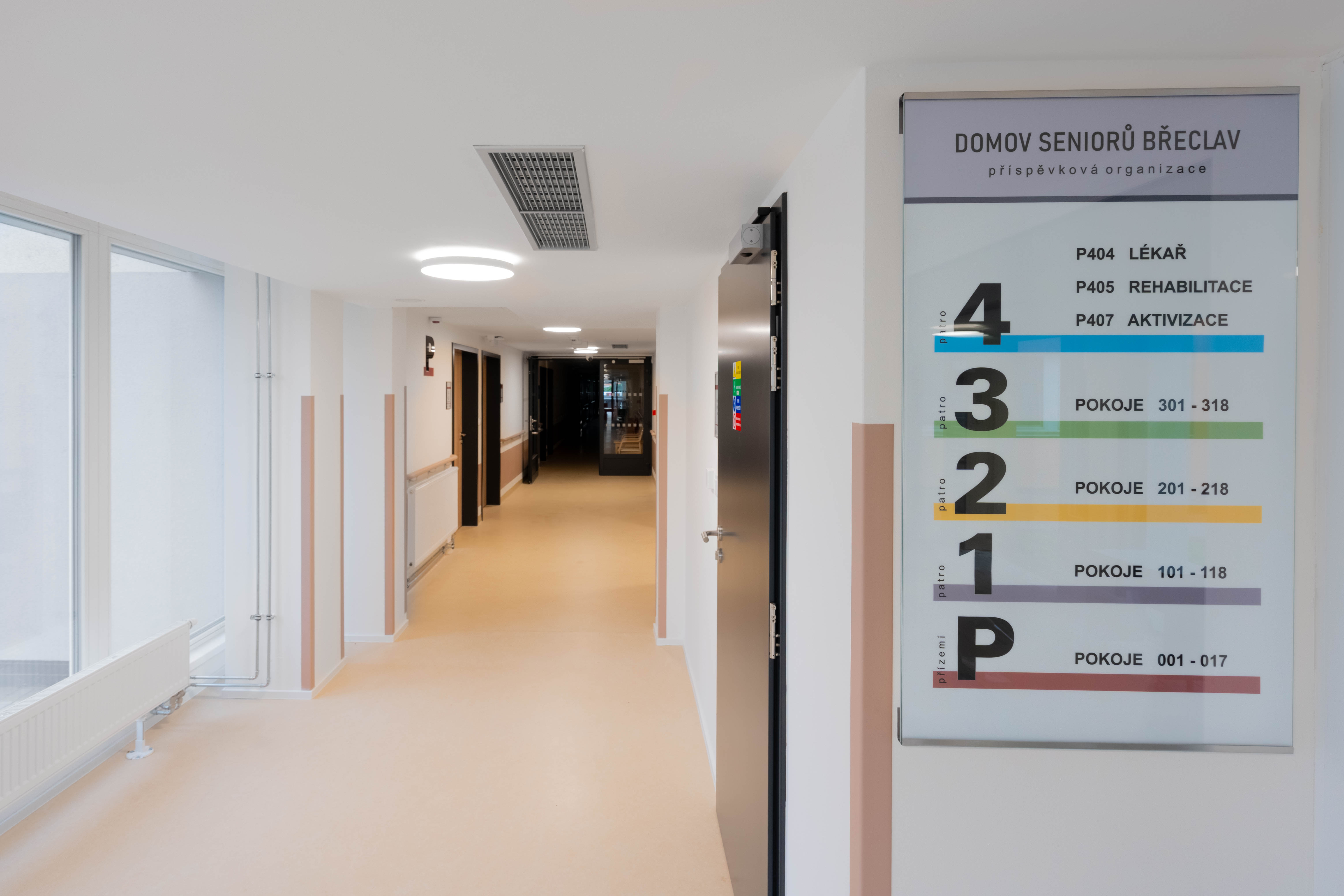 Oprava lůžkové části břeclavského domova seniorů je hotová