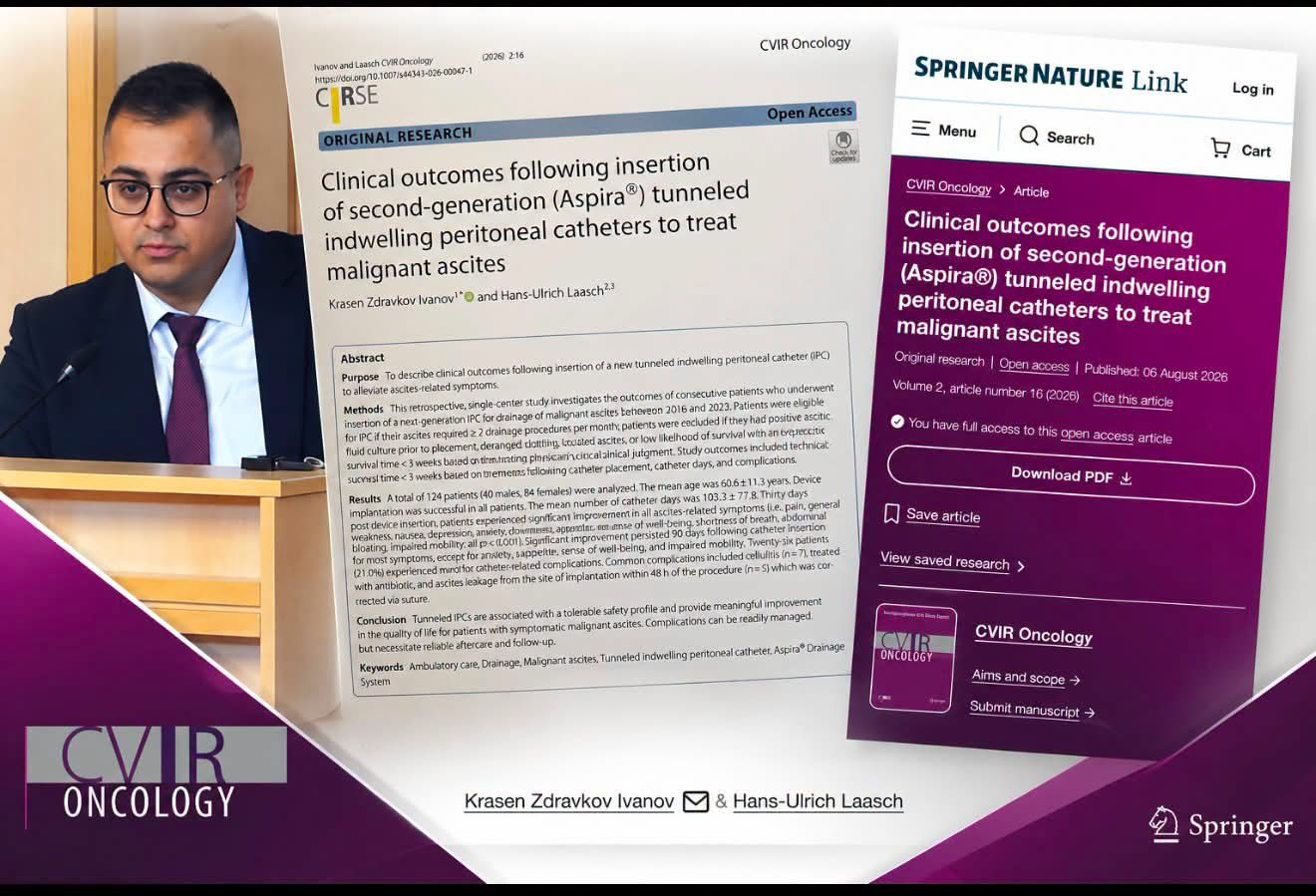 Авторитетно международно издание на Springer публикува изследване на д-р Красен Иванов от „Св. Екатерина“