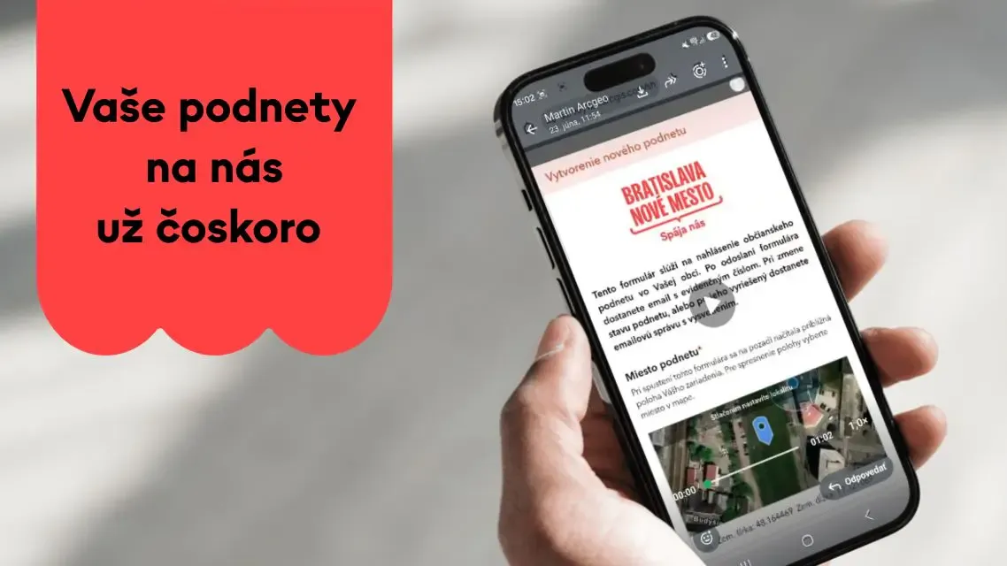 Čoskoro budete môcť svoje podnety nahlasovať jednoduchšie