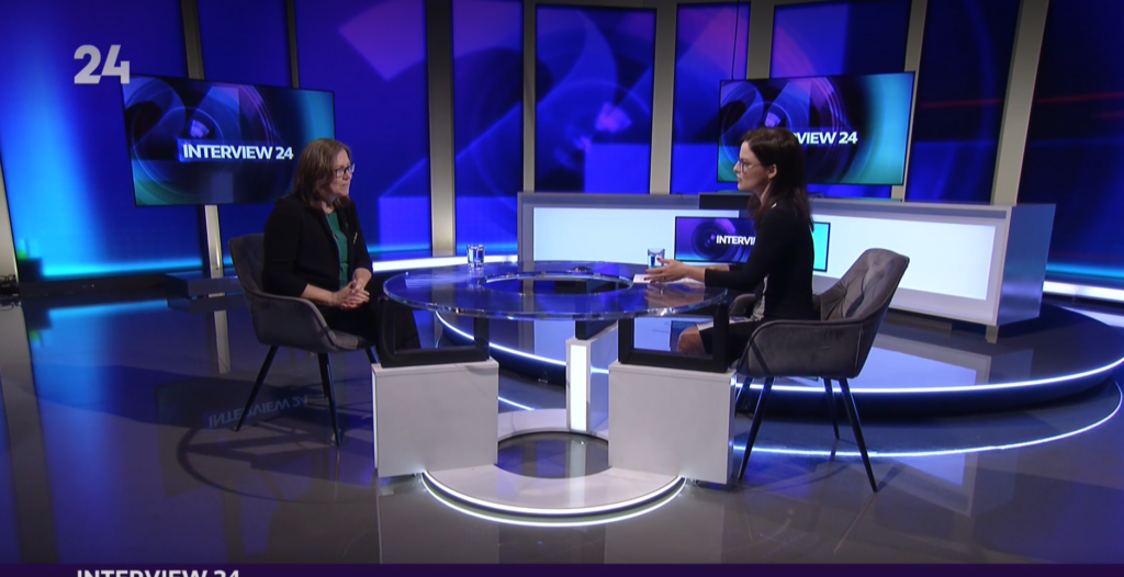Monika Fričová bola hostkou v relácii Interview :24 v STVR