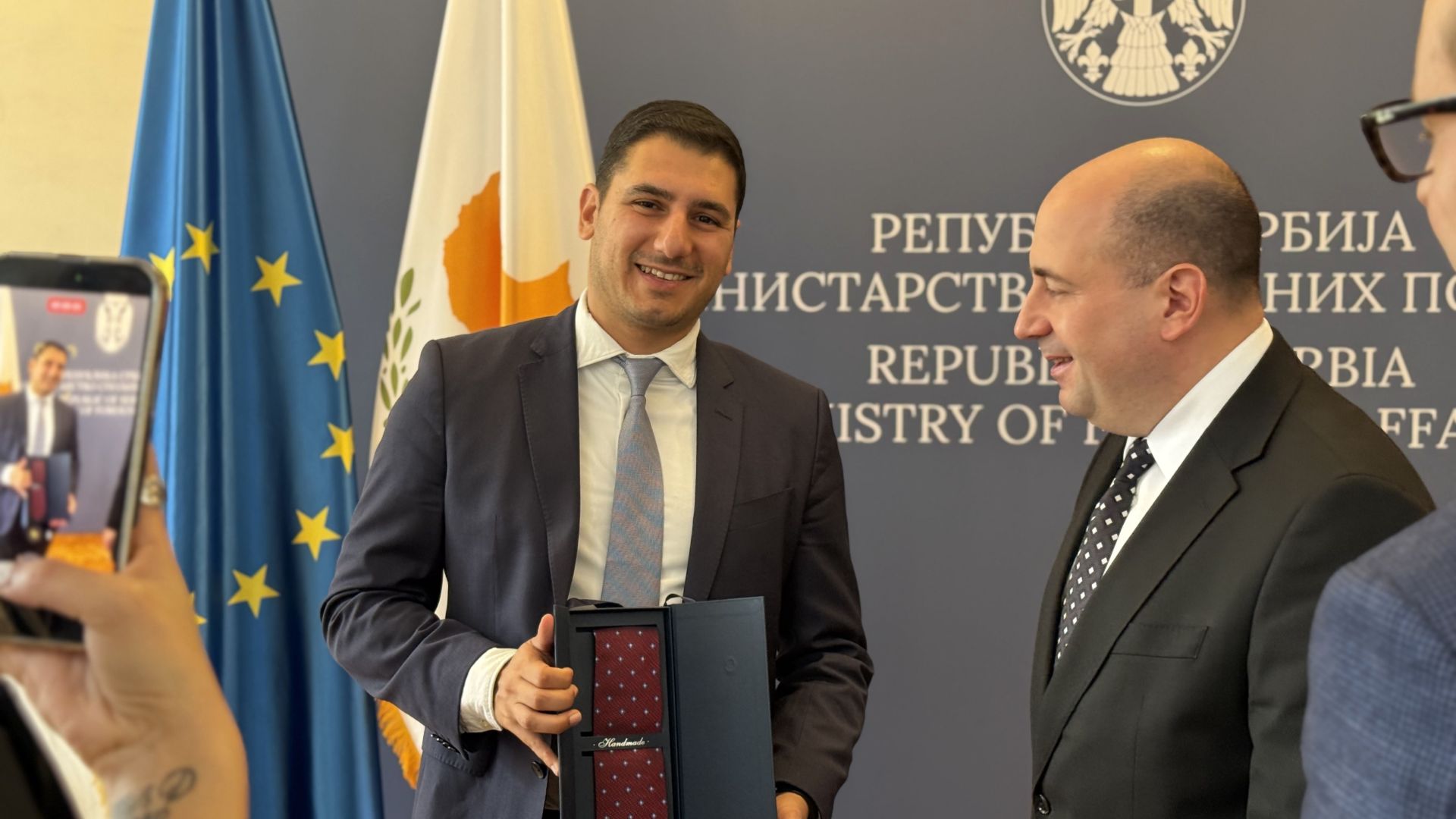 Козарев са делегацијом омладине кипарске партије ДИСИ