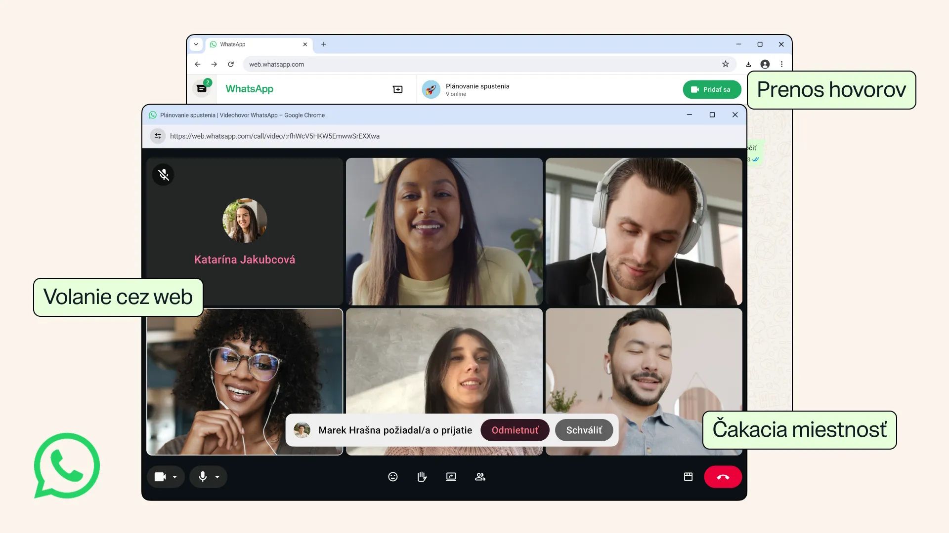 WhatsApp vylepšuje hovory. Prichádza volanie cez web aj praktické novinky pre skupiny