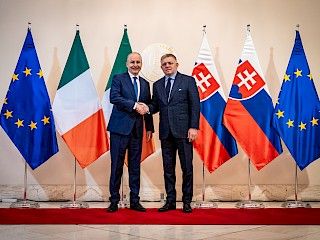 Predseda vlády SR Robert Fico sa stretol s predsedom vlády Írska Micheálom Martinom