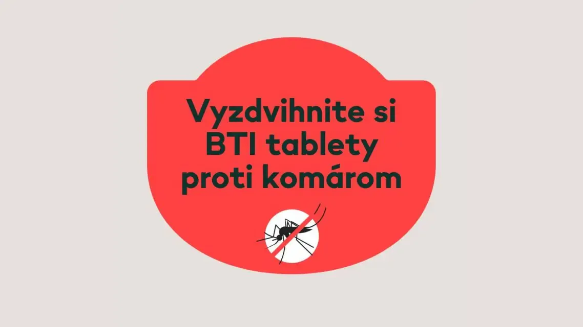Zapojte sa do boja proti komárom. Vyzdvihnite si BTI tablety pre domácnosti