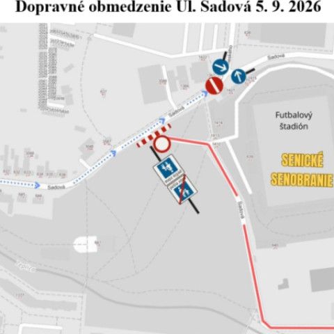 Dopravné uzávery počas Senobrania