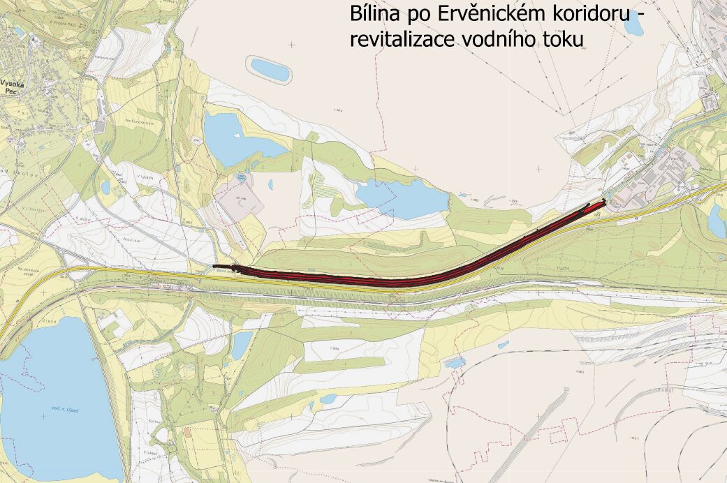 V Ervěnickém koridoru vrátíme zatrubněnou řeku Bílinu do přírodního koryta