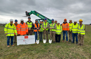 Ground-breaking for new solar array at Bassingbourn Barracks