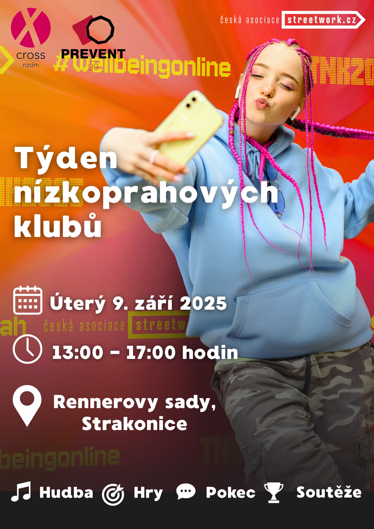 Týden nízkoprahových klubů se blíží. Strakonický Cross chystá v Rennerových sadech zábavné odpoledne
