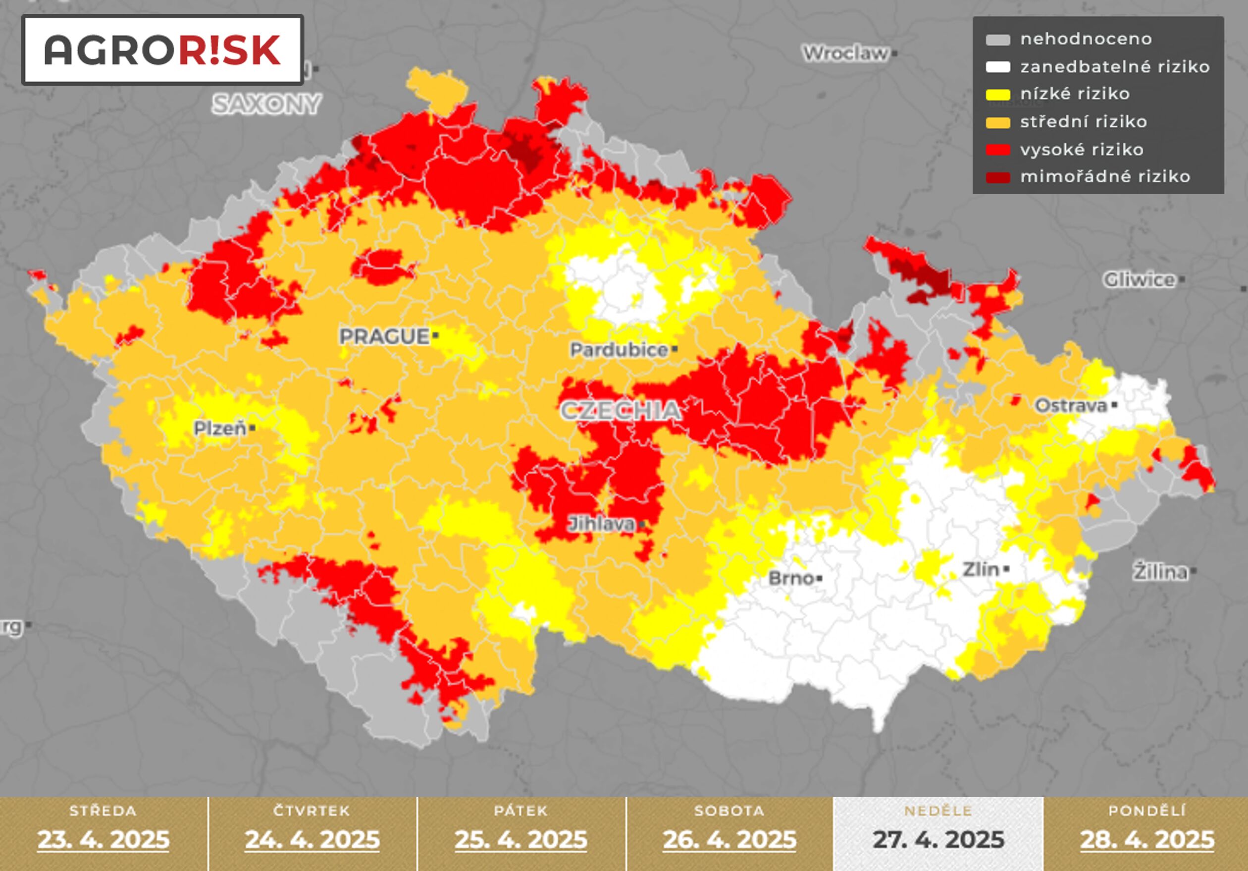 Na přelomu týdne hrozí přízemní mrazíky, mohou poškodit brambory či cukrovou řepu