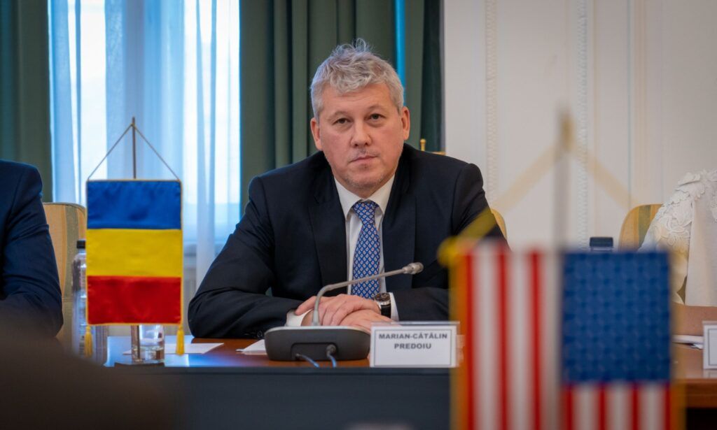 Întâlnirea ministrului Afacerilor Interne, Cătălin Predoiu, cu congresmanul Mike Rogers, președintele Comisiei pentru Forțe Armate din Camera Reprezentanților a SUA