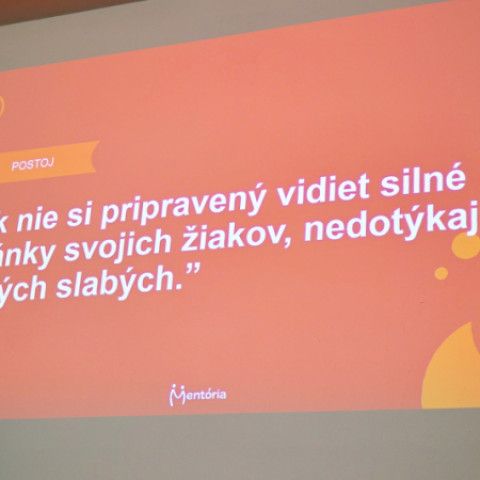 Vitalizačné workshopy pre pedagógov
