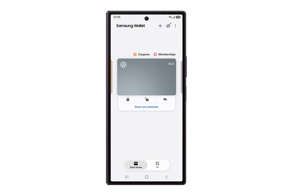 Samsung Wallet intègre désormais la clé numérique des véhicules électriques Volkswagen