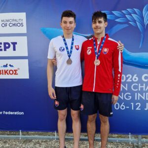 Naši plavci s plutvami na Majstrovstvách Európy juniorov v Chiose