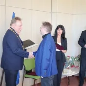 Rektor prijal jubilantov: Poďakoval im za roky práce a oddanosti