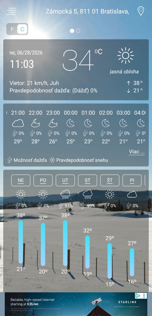 Prečo každá aplikácia ukazuje iné počasie? Toto je dôvod