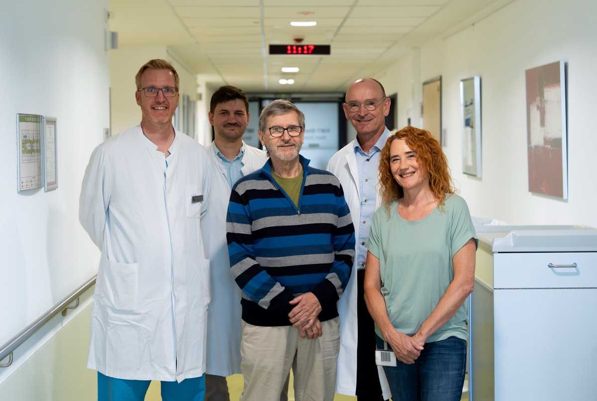 Patient mit Lymphdrüsenkrebs findet rasche Hilfe am UKB