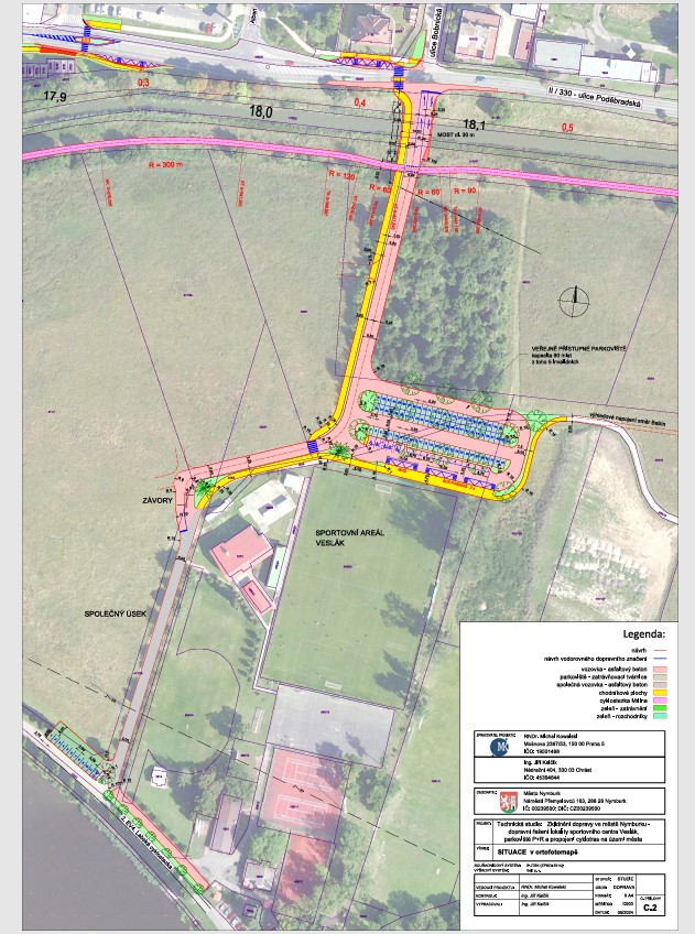 Nymburk připravuje dopravní řešení pro sportovní centrum Veslák