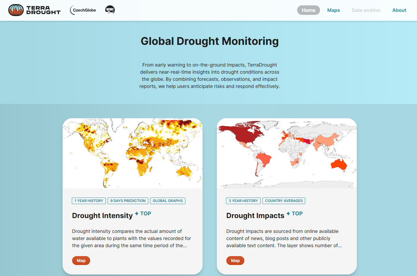 Vědci z CzechGlobe vyvinuli první globální monitoring dopadů sucha