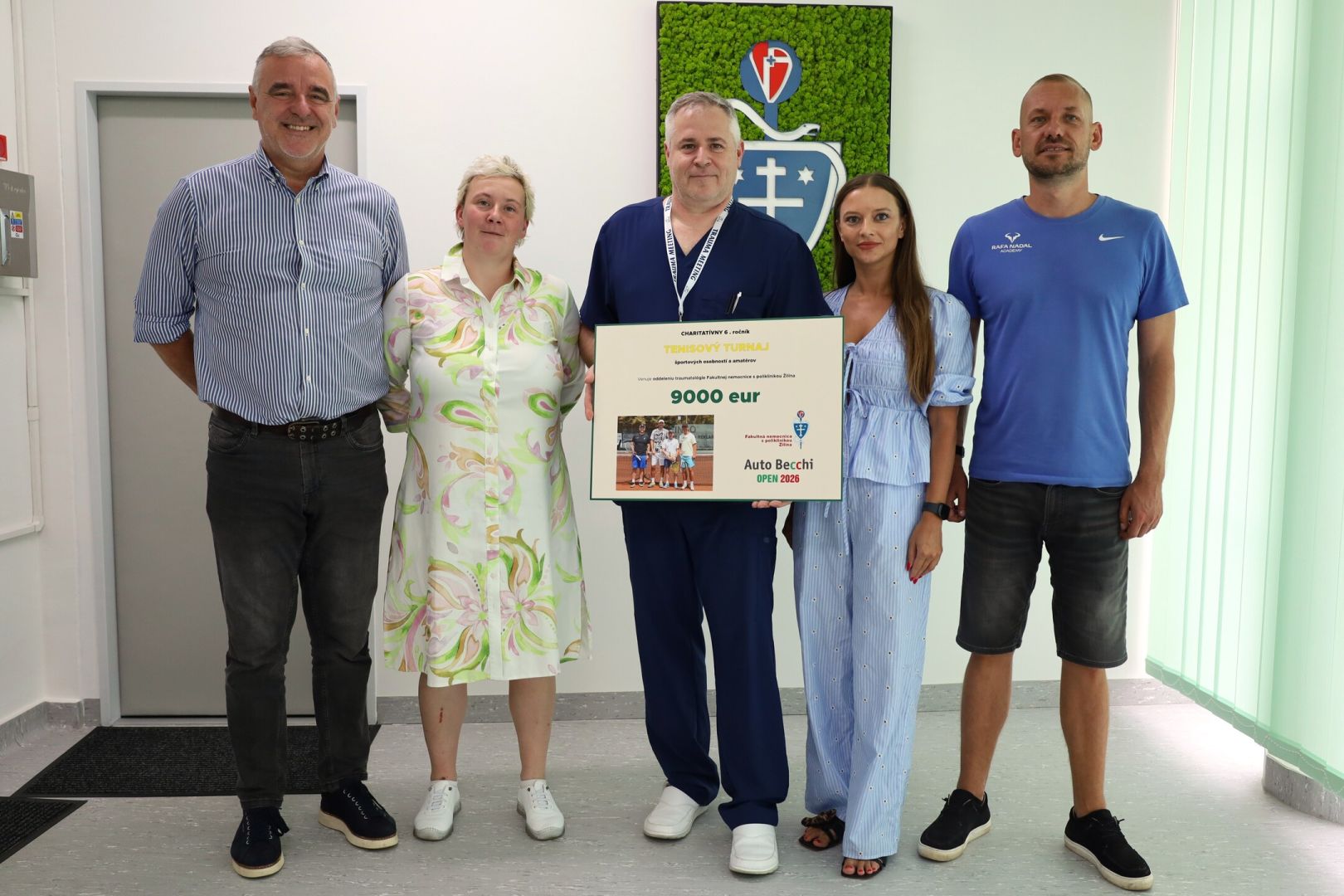Charitatívny tenisový turnaj venoval žilinskej nemocnici rekordný výťažok