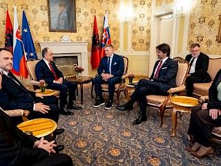 Predseda vlády SR Robert Fico sa stretol s prezidentom Albánska Bajramom Begajom