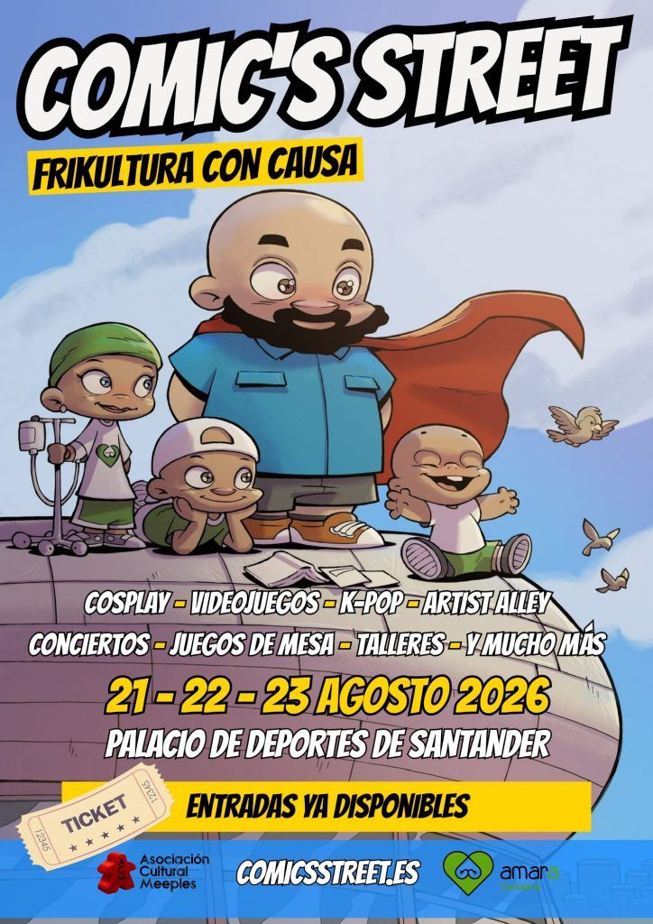 El evento ‘Comic’s Street’ se celebra este fin de semana y destinará toda su recaudación a los pacientes pediátricos con cáncer