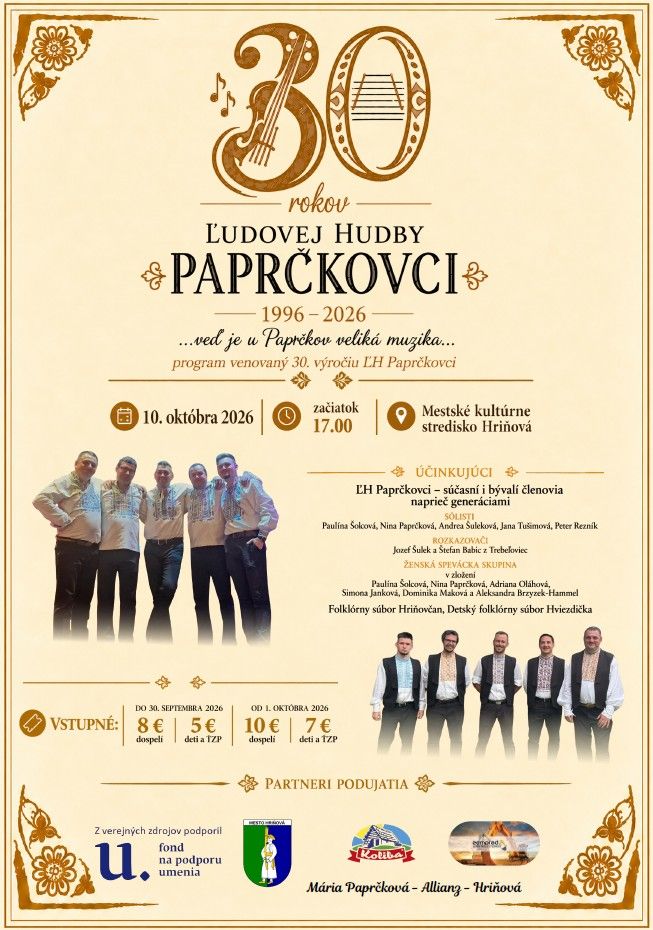 30 rokov ĽH Paprčkovci