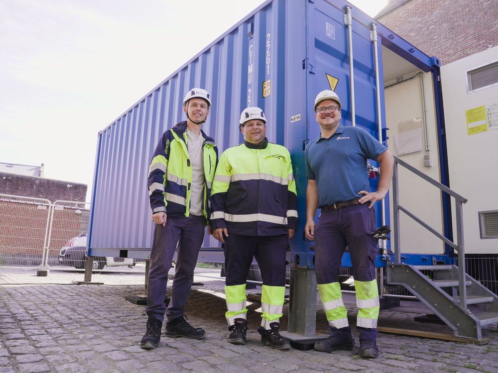 Mobiele schakelpost van Fluvius zorgt voor betrouwbare stroom tijdens netversterkingswerken in Mechelen