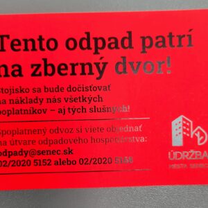 Stojiská nie sú zberný dvor!