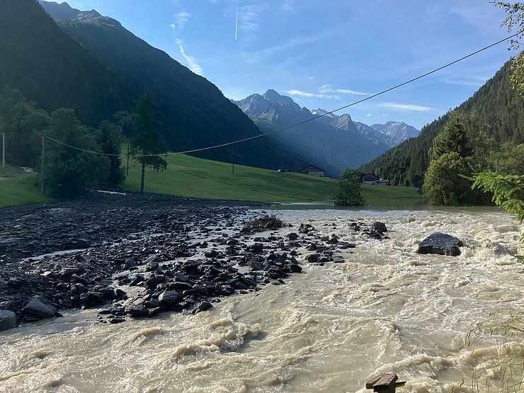 Pitztal: Mure verlegt Landesstraße