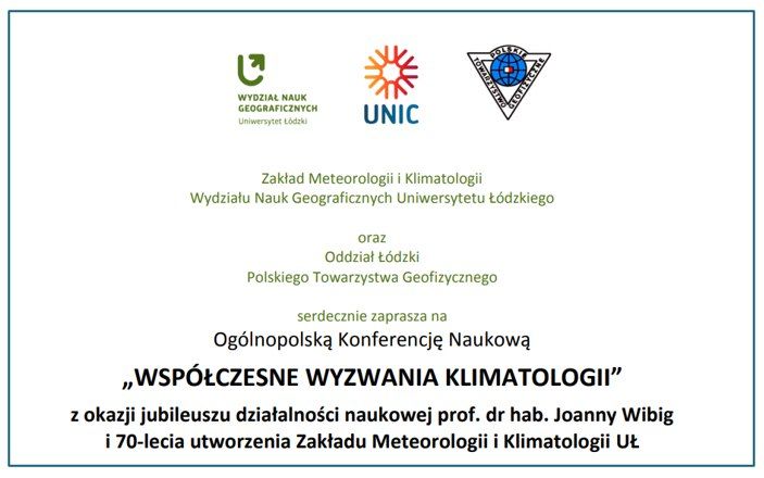 Modelowanie klimatu na konferencji w Łodzi