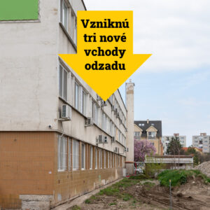 Zmena organizácie dopravy okolo polikliniky a avízo nových vstupov do ambulancií