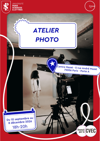 Atelier photo 📷