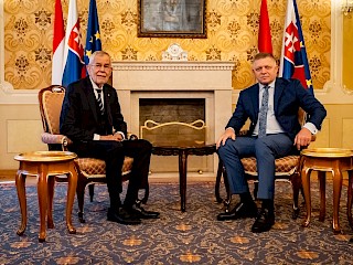 Predseda vlády SR Robert Fico rokoval s rakúskym prezidentom Alexandrom Van der Bellenom