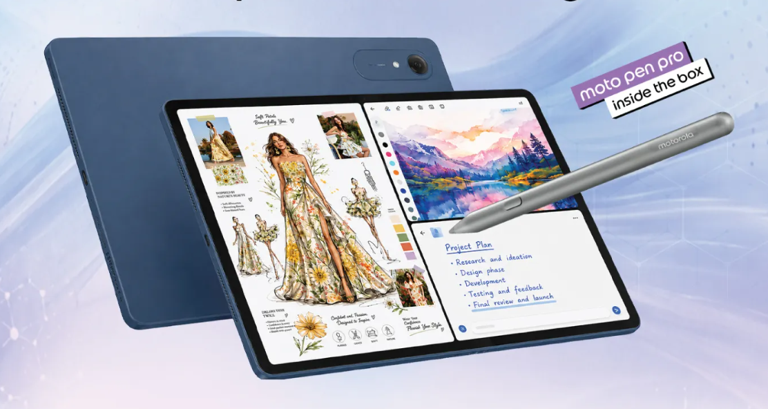 Motorola Moto Pad 70 Pro: 144 Hz displej a podporou stylusu