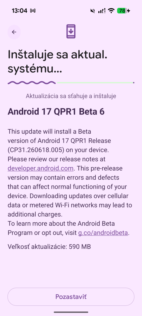 Google vydáva Android 17 QPR1 Beta 6: Zmenená ikona nastavení, nový výber tapiet a ďalšie opravy