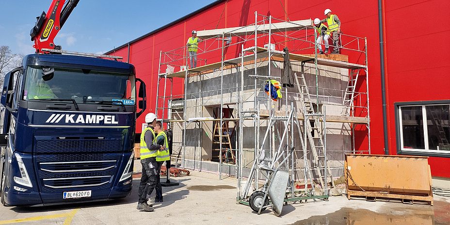 Wiederverwendbare Ziegelwände für die Bauwirtschaft