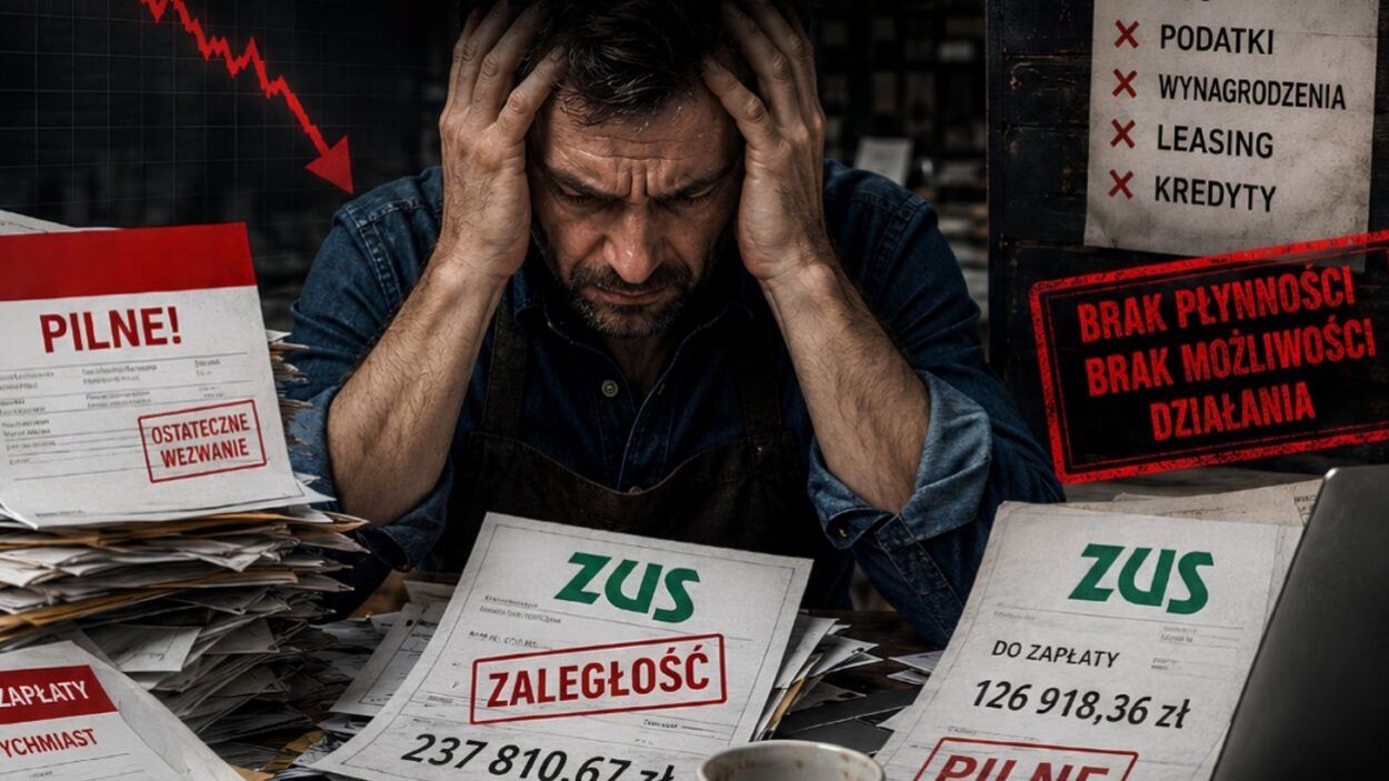Polski biznes zalega ZUS 22,5 miliardy złotych!