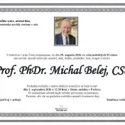 Zomrel prof. Michal Belej, významný telovýchovný vedec a osobnosť PU