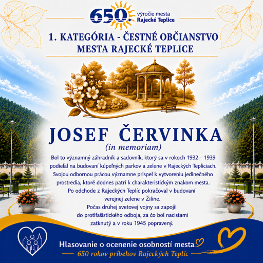 Hlasovanie o ocenenie osobností mesta je spustené