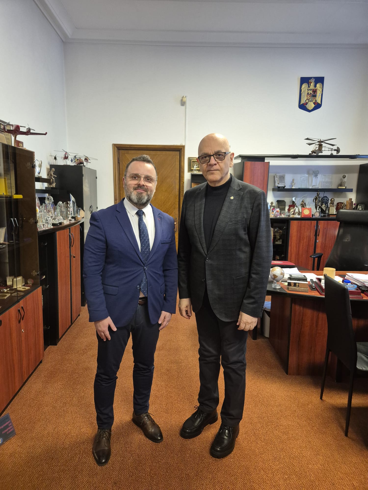 Întrevederea domnului secretar de stat dr. Raed ARAFAT, șeful Departamentului pentru Situații de Urgență, cu E.S. domnul Danilo BRAJOVIĆ, ambasadorul Muntenegrului la București
