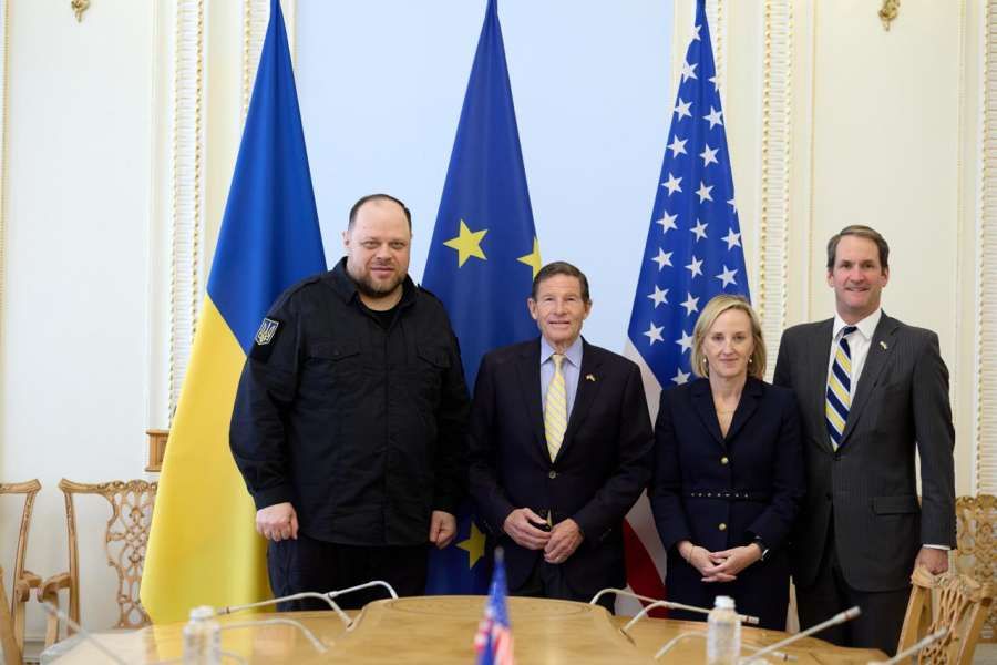 Руслан Стефанчук обговорив із представниками Конгресу США посилення підтримки України та санкційний тиск на росію